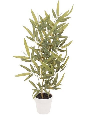 Plante artificielle Bambou + pot effet béton - AFIBEL