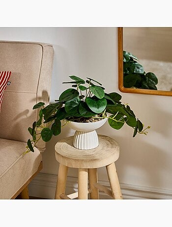 Plante artificielle en pot ciment NIPPO