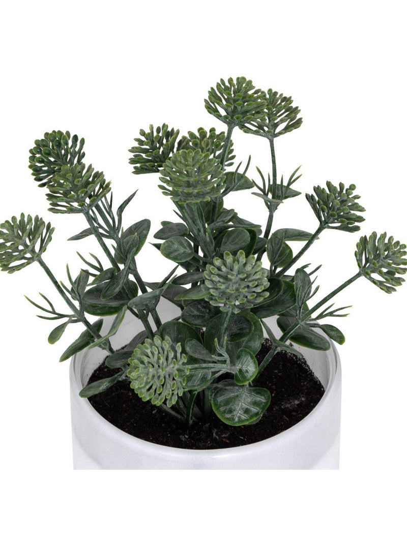 Plante artificielle en pot de verre Blanc - Kiabi