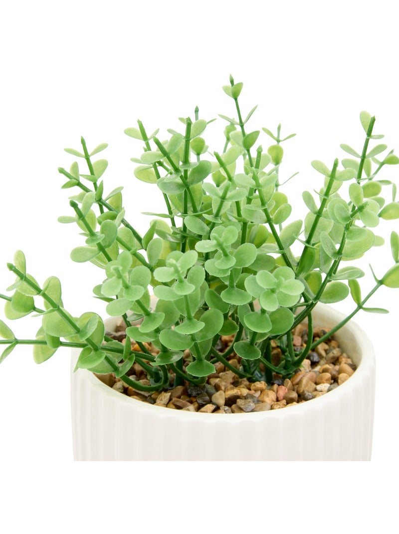 Plante artificielle en pot dolomite NIPPO Bleu - Kiabi