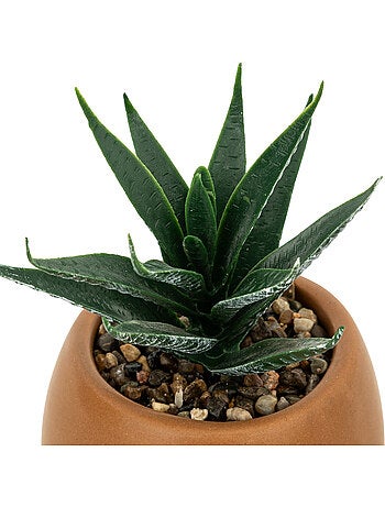 Plante artificielle en pot en céramique