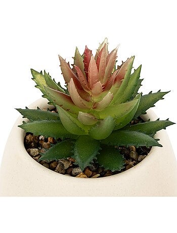 Plante artificielle en pot en céramique