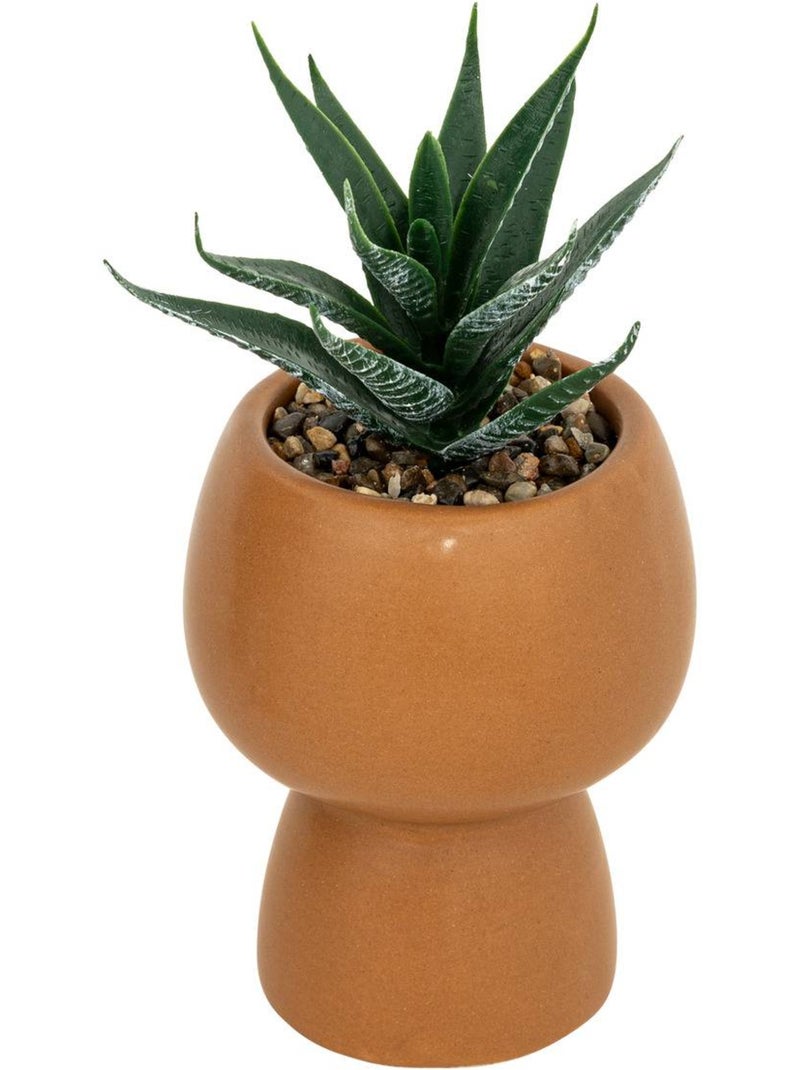 Plante artificielle en pot en céramique Noir - Kiabi