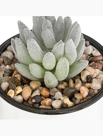 Plante artificielle en pot en métal