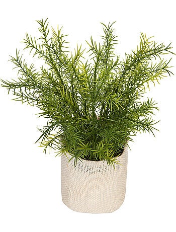 Plante artificielle imitation cactus en pot de jute
