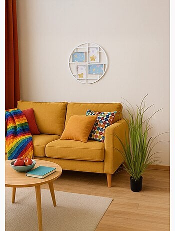 Plante artificielle Lemongrass + pot