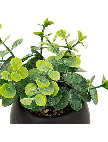 Plante artificielle en pot en céramique