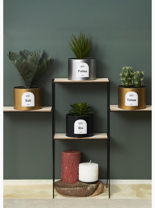 Plante artificielle Oasis + pot métal - AFIBEL - Kiabi
