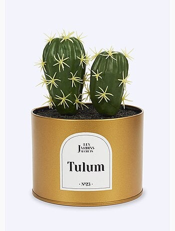 Plante artificielle Oasis + pot métal