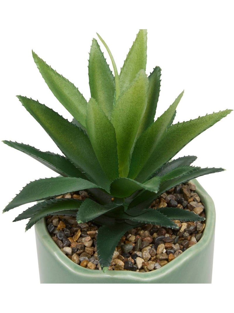 Plante artificielle petit format en pot céramique Jaune - Kiabi