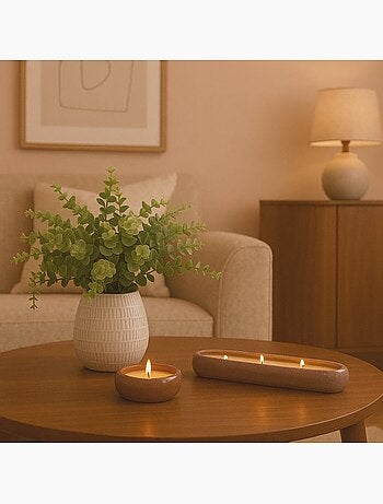 Plante artificielle pot céramique 26cm