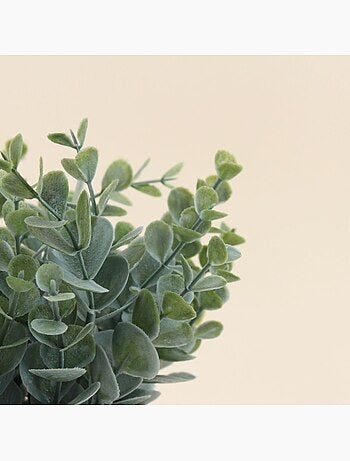 Plante artificielle pot ciment 19cm