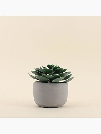 Plante artificielle pot en ciment 12cm