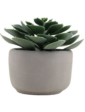 Plante artificielle pot en ciment 12cm