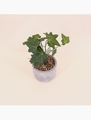Plante artificielle pot en ciment 28x14cm