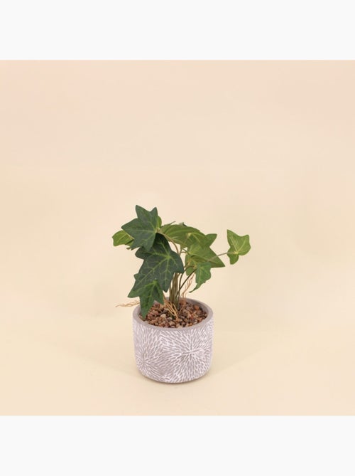 Plante artificielle pot en ciment 28x14cm - Kiabi Plante artificielle pot en ciment 28x14cm - Kiabi