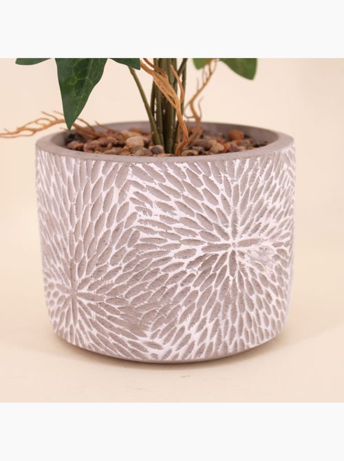Plante artificielle pot en ciment 28x14cm - Kiabi Plante artificielle pot en ciment 28x14cm - Kiabi