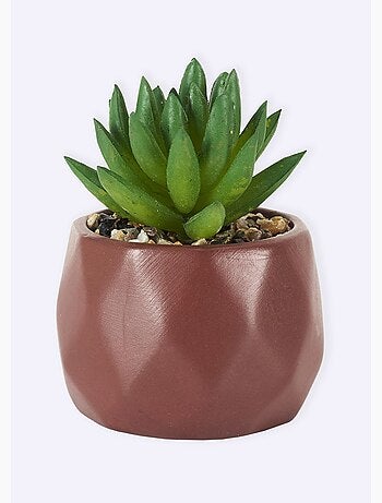 Plante artificielle + pot origami