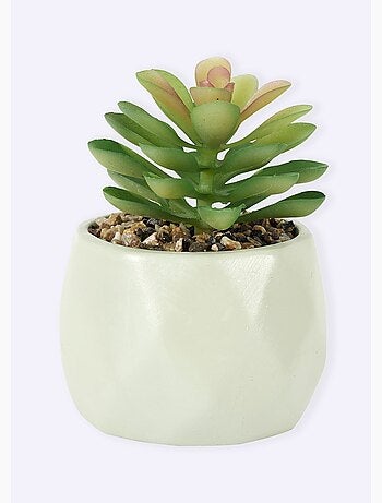 Plante artificielle + pot origami