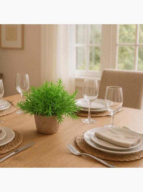 Plante artificielle pot papier maché - Kiabi