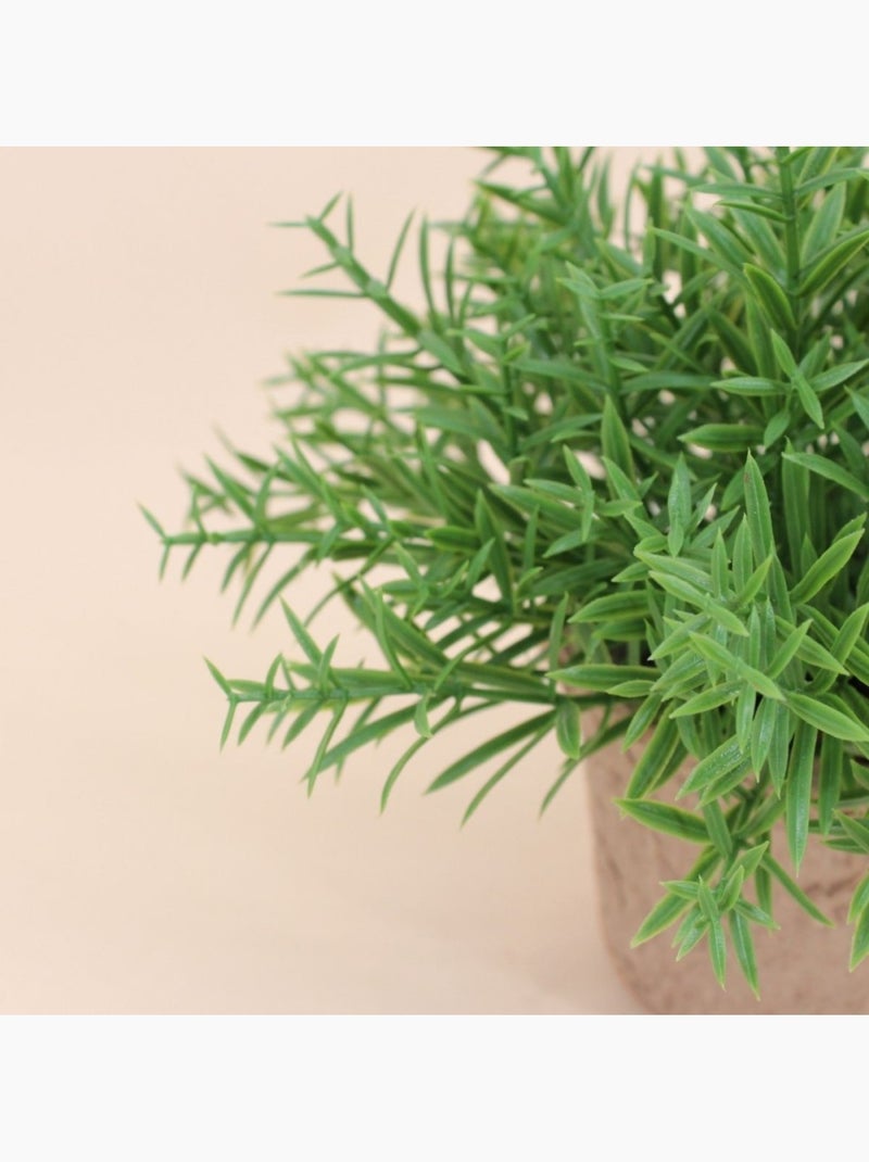 Plante artificielle pot papier maché Vert - Kiabi