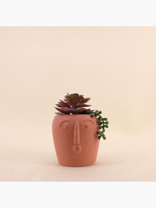 Plante artificielle pot rond terracotta 11x16cm - Kiabi