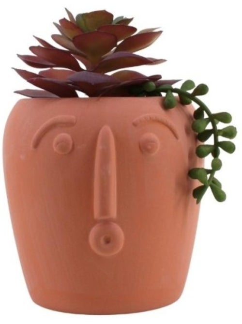 Plante artificielle pot rond terracotta 11x16cm - Kiabi