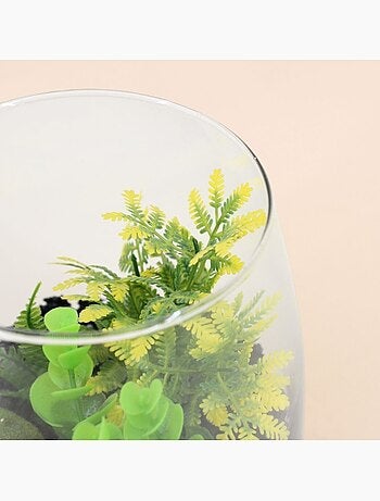 Plante artificielle terrarium 16x13,5cm