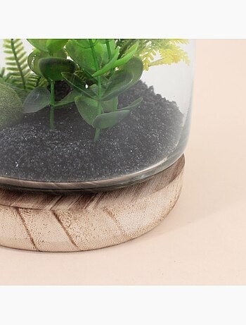 Plante artificielle terrarium 16x13,5cm