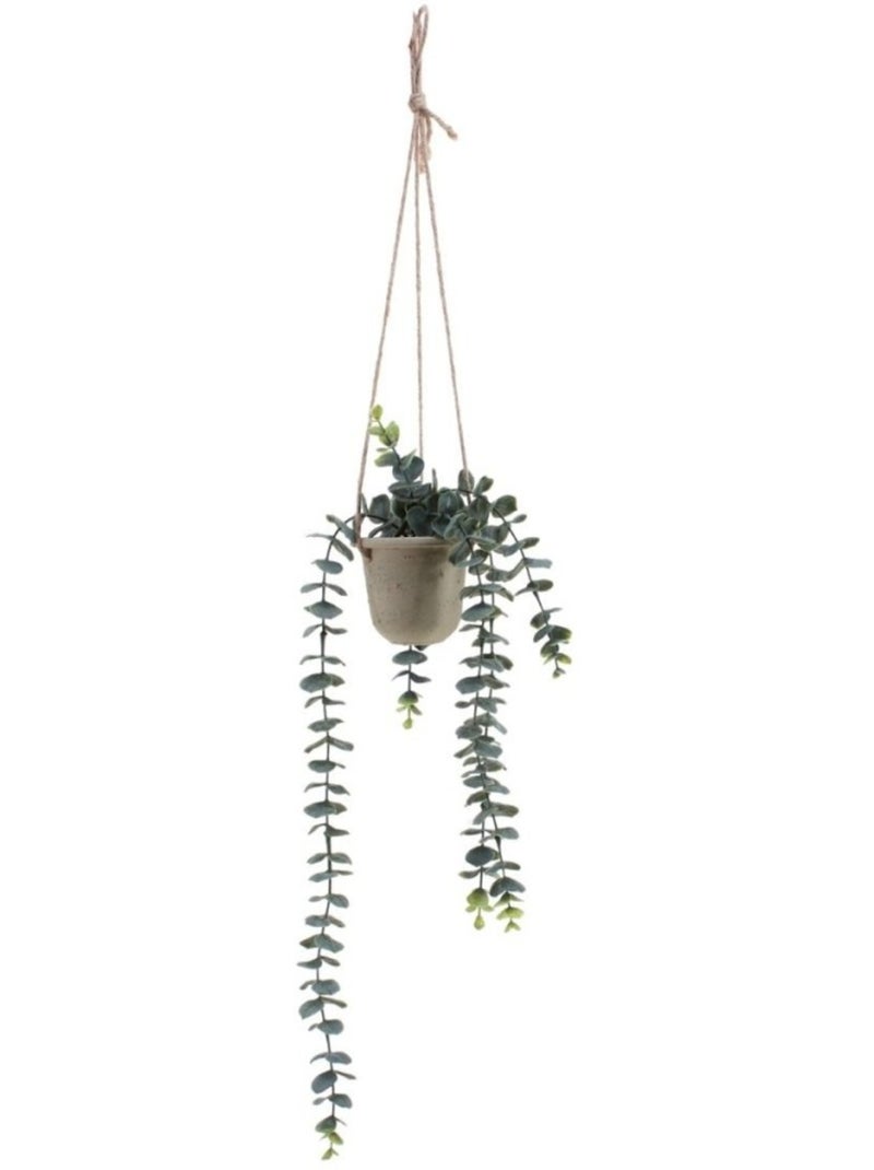 Plante artificielle tombante pot en papier maché 68cm Beige - Kiabi