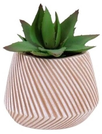 Plante grasse artificielle pot en céramique 13x10cm