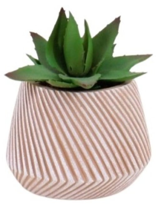 Plante grasse artificielle pot en céramique 13x10cm - Kiabi