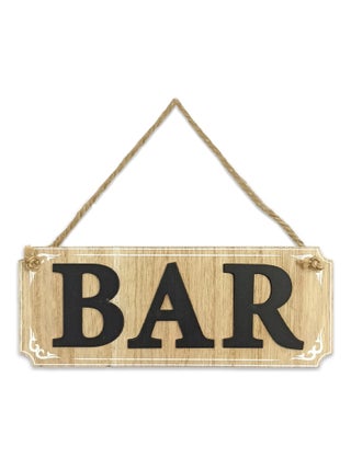 Plaque à suspendre en bois bar