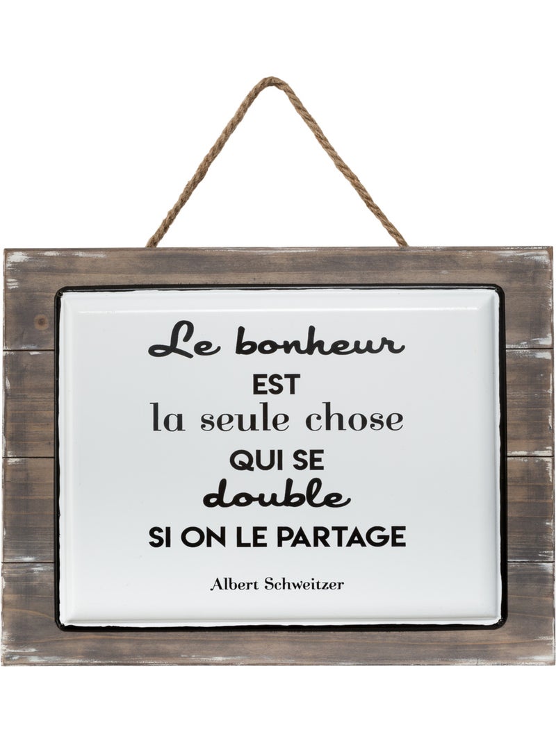 Plaque CITATION Multicolore - Kiabi