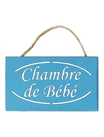 Plaque de porte en bois chambre de bébé