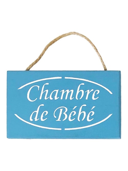 Plaque de porte en bois chambre de bébé - Kiabi