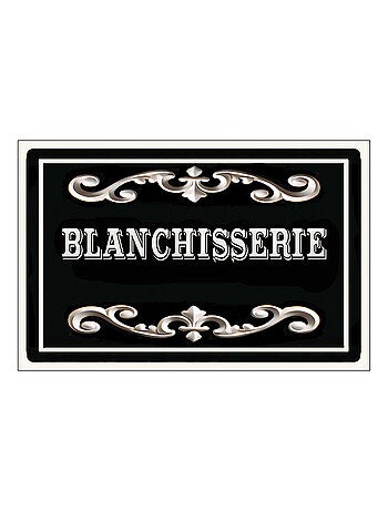 Plaque de porte en métal blanchisserie
