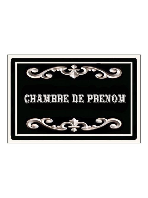 Plaque de porte en métal chambre personnalisable - Kiabi