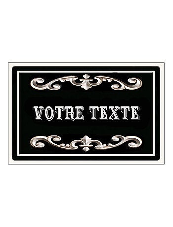 Plaque de porte en métal personnalisée