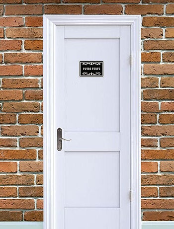 Plaque de porte en métal personnalisée