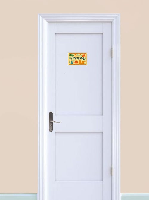 Plaque de porte métal dressing - Kiabi