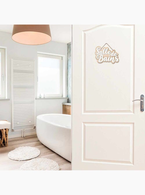 Plaque de porte pour salle de bain - Kiabi