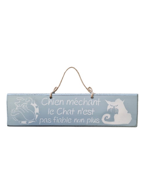 Plaque décorative en bois - Kiabi