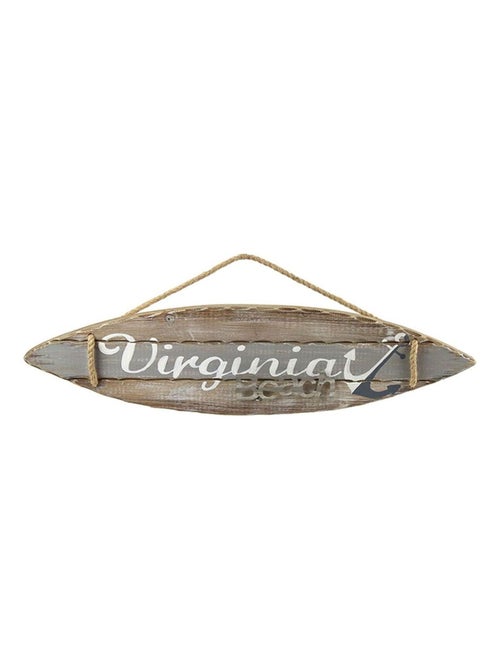 Plaque décorative en bois virginia - Kiabi