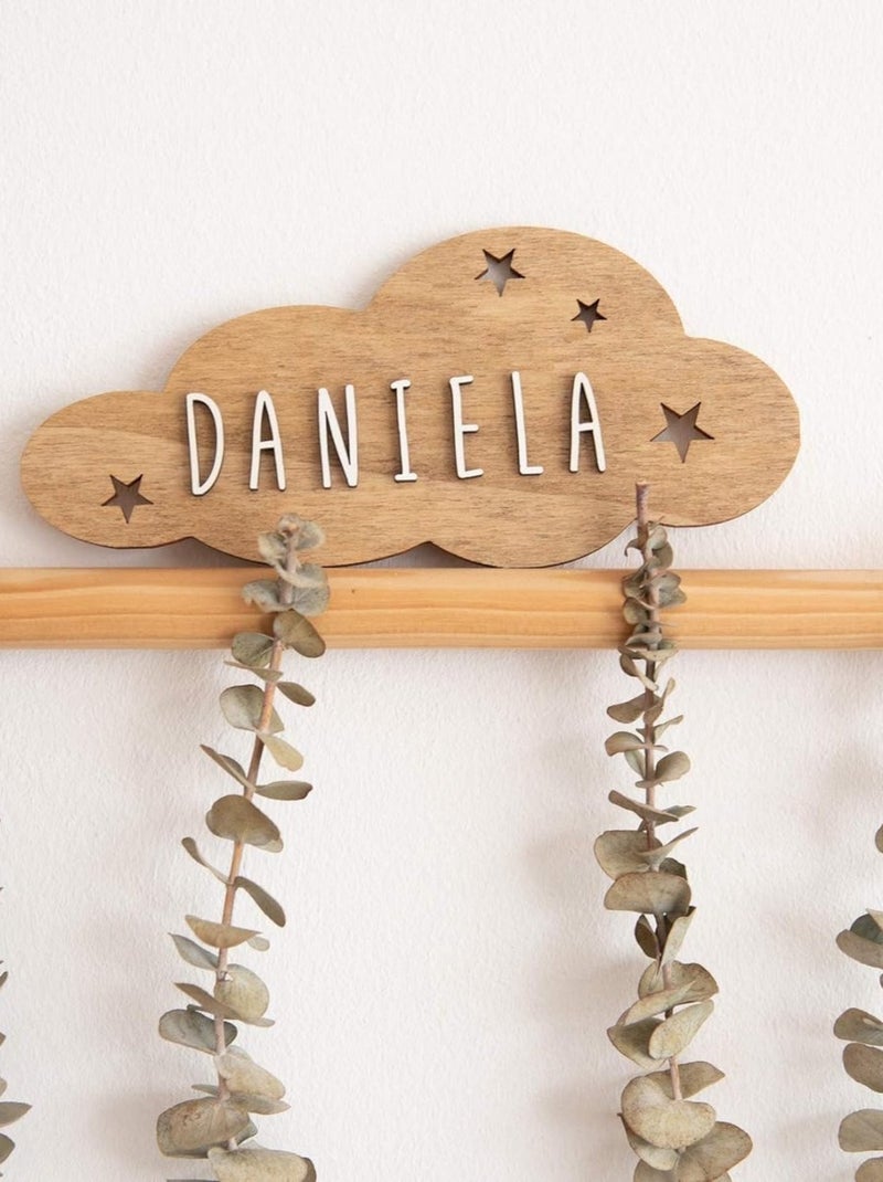 Plaque décorative personnalisable Nuage Beige - Kiabi