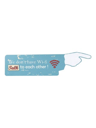Plaque en bois wi-fi