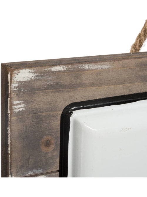 Plaque en métal et bois loki - Kiabi