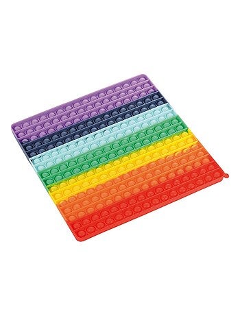 Plaque Pop it arc-en ciel 30cm