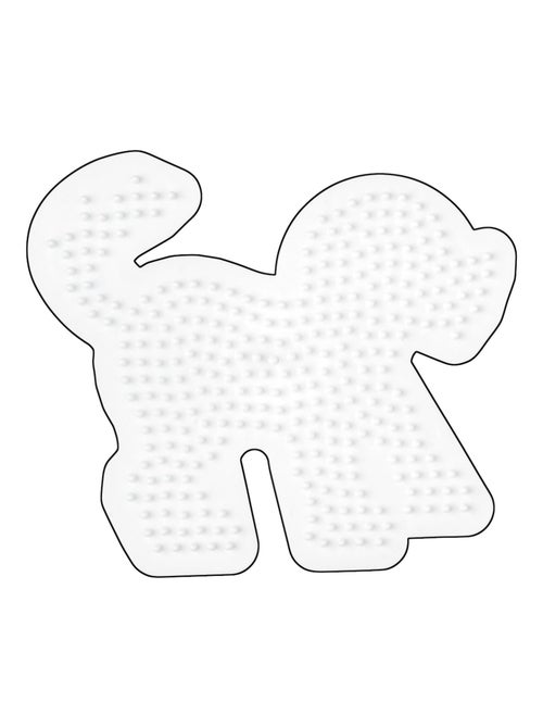 Plaque pour perles à repasser - chien - 311 picots - Kiabi
