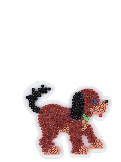 Plaque pour perles à repasser - chien - 311 picots - Kiabi